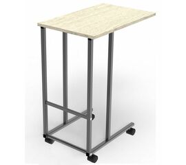 Подкатной стол СЛКС-3 (каркас черный/ясень шимо светлый) | Интернет магазин мебели и декора LifeDekor