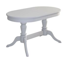 Стол обеденный овальный раздвижной Орфей-2 (Белый) | Интернет магазин мебели и декора LifeDekor