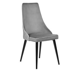 Стул Dave серый с жаккардом | Интернет магазин мебели и декора LifeDekor
