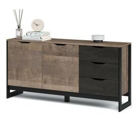 Комод «Стокгольм» 2д 3ящ, Дуб гранж песочный/Железный камень | Интернет магазин мебели и декора LifeDekor