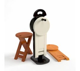 Комплект табуретов "Оливия" (стойка + 4 табурета) Белый | Интернет магазин мебели и декора LifeDekor