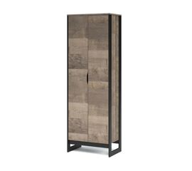 Шкаф «Стокгольм» 2дв, Дуб гранж песочный/Железный камень | Интернет магазин мебели и декора LifeDekor