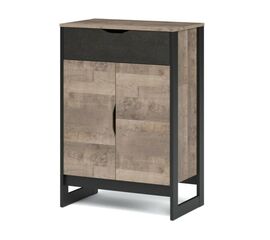 Комод «Стокгольм» 2д1ящ, Дуб гранж песочный/Железный камень | Интернет магазин мебели и декора LifeDekor