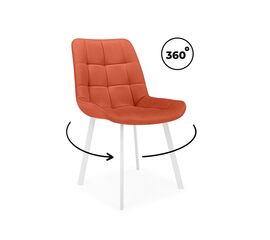 Стул на металлокаркасе Челси 360 П терракотовый (zd 432) / белый np | Интернет магазин мебели и декора LifeDekor