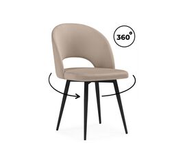 Стул на металлокаркасе Курбис 360 бежевый (zd 210) / черный | Интернет магазин мебели и декора LifeDekor
