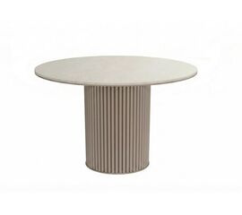 Стол DikLine AKR120 Керамика Krater Perla (бежевый матовый)/подстолье капучино/опоры капучино (2 уп.) | Интернет магазин мебели и декора LifeDekor