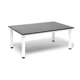 "Канны" журнальный столик из HPL 90х60, H40, каркас белый, цвет столешницы "серый гранит" | Интернет магазин мебели и декора LifeDekor