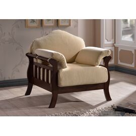 Кресло 1062LC (Br.Oak/Veloci B Beige) | Интернет магазин мебели и декора LifeDekor