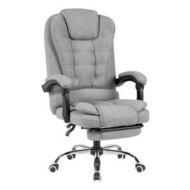 Кресло руководителя TopChairs President NEW серое в ткани | Интернет магазин мебели и декора LifeDekor
