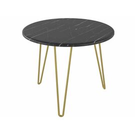 Стол журнальный Рид Голд 430 черный мрамор/золото | Интернет магазин мебели и декора LifeDekor