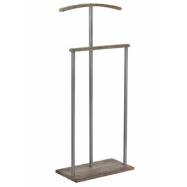 Вешалка костюмная Дэви 1 металлик/дуб крымский состаренный | Интернет магазин мебели и декора LifeDekor