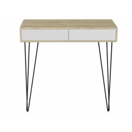 Стол-консоль Телфорд дуб сонома/белый | Интернет магазин мебели и декора LifeDekor