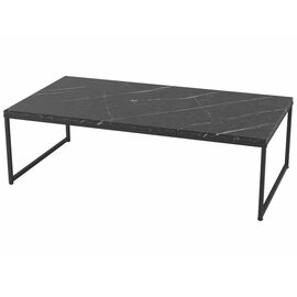 Стол журнальный Инсайд черный мрамор/черный | Интернет магазин мебели и декора LifeDekor