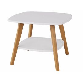 Стол журнальный Хадсон белый/дуб светлый | Интернет магазин мебели и декора LifeDekor