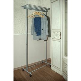 Вешалка напольная на колесах М 9 металлик | Интернет магазин мебели и декора LifeDekor
