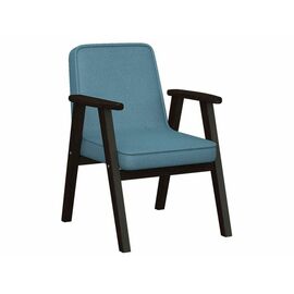 Кресло Ретро ткань голубой, каркас венге | Интернет магазин мебели и декора LifeDekor