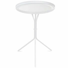 Столик журнальный SHT-CT11 белый муар | Интернет магазин мебели и декора LifeDekor