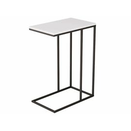 Стол придиванный Агами белый/чёрный | Интернет магазин мебели и декора LifeDekor