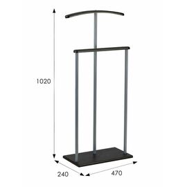 Вешалка костюмная Дэви 1 металлик/венге | Интернет магазин мебели и декора LifeDekor