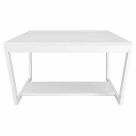 Стол журнальный BeautyStyle 1 белый глянец/стекло белое | Интернет магазин мебели и декора LifeDekor