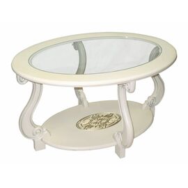 Стол журнальный Овация (С) слоновая кость/золото | Интернет магазин мебели и декора LifeDekor