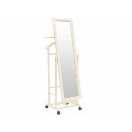Вешалка костюмная с зеркалом на колесах В 24Н слоновая кость | Интернет магазин мебели и декора LifeDekor