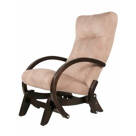 Кресло-качалка маятник Мэтисон ткань крем брюле, каркас венге структура | Интернет магазин мебели и декора LifeDekor