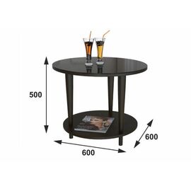 Стол журнальный BeautyStyle 10 венге/стекло черное | Интернет магазин мебели и декора LifeDekor