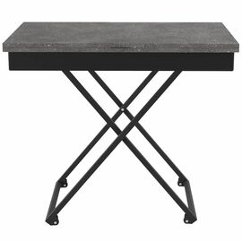 Стол универсальный трансформируемый АНДРЭ Loft ЛДСП терраццо/чёрный | Интернет магазин мебели и декора LifeDekor