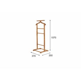Вешалка костюмная В 6Н средне-коричневый | Интернет магазин мебели и декора LifeDekor