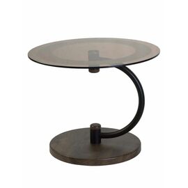 Стол журнальный Дуэт 13Н черный/дуб маррон/тонированное | Интернет магазин мебели и декора LifeDekor