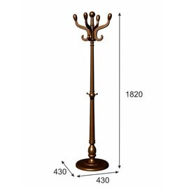 Вешалка напольная В 1Н тёмно-коричневый | Интернет магазин мебели и декора LifeDekor