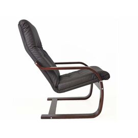 Кресло Сайма экокожа шоколад, каркас вишня | Интернет магазин мебели и декора LifeDekor