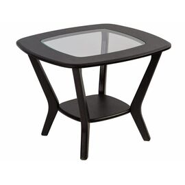 Стол журнальный Мельбурн со стеклом венге/венге | Интернет магазин мебели и декора LifeDekor