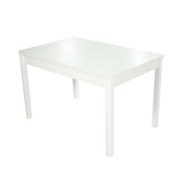 Стол Гамбург 2, Белый/Стекло белое | Интернет магазин мебели и декора LifeDekor