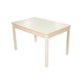 Стол Гамбург 2, Дуб выбеленный/Стекло молочное | Интернет магазин мебели и декора LifeDekor