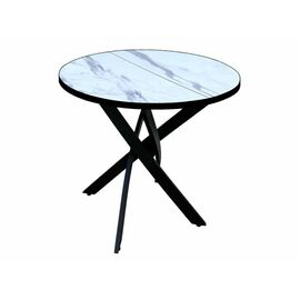 Стол Андромеда, Черный муар/Мрамор | Интернет магазин мебели и декора LifeDekor