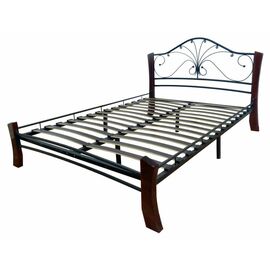 Кровать Фортуна 4 Лайт Черный - шоколад 140 | Интернет магазин мебели и декора LifeDekor