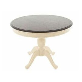 Стол Леонардо D100, Темный орех/Слоновая кость | Интернет магазин мебели и декора LifeDekor