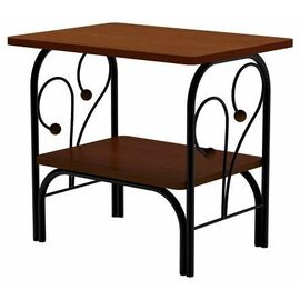 Тумба прикроватная МК-7     Черный / Орех | Интернет магазин мебели и декора LifeDekor