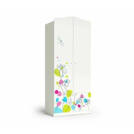 Шкаф "Цветы", Белый | Интернет магазин мебели и декора LifeDekor