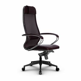 Metta L 1m 36/K_17840_Сетка X2 - Темно-бордовый_Кожа перфорированная NewLeather - Темно-бордовый | Интернет магазин мебели и декора LifeDekor