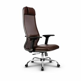 Metta L 1m 36/4D_17833_Сетка X2 - Коричневый_Кожа перфорированная NewLeather - Темно-коричневый | Интернет магазин мебели и декора LifeDekor