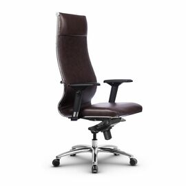 Metta L 1c 42/4D_17838_Кожа перфорированная NewLeather - Темно-коричневый_Кожа перфорированная NewLeather - Темно-коричневый | Интернет магазин мебели и декора LifeDekor