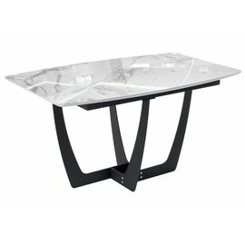 Стол Миссандея графит / белый мрамор | Интернет магазин мебели и декора LifeDekor