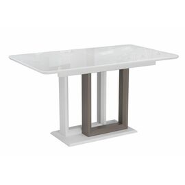 Стол Санса 140 грей / белая шагрень / грей | Интернет магазин мебели и декора LifeDekor