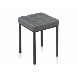 Стул деревянный Байя кожзам темно-серый / черный матовый | Интернет магазин мебели и декора LifeDekor