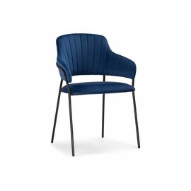 Стул Инклес синий / черный глянец | Интернет магазин мебели и декора LifeDekor