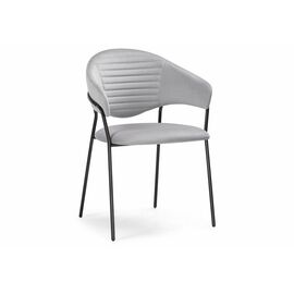 Стул Рансол серебряный / черный глянец | Интернет магазин мебели и декора LifeDekor