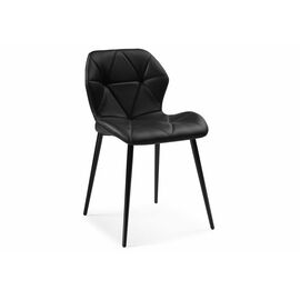 Стул Вальд экокожа черный / черный глянец | Интернет магазин мебели и декора LifeDekor